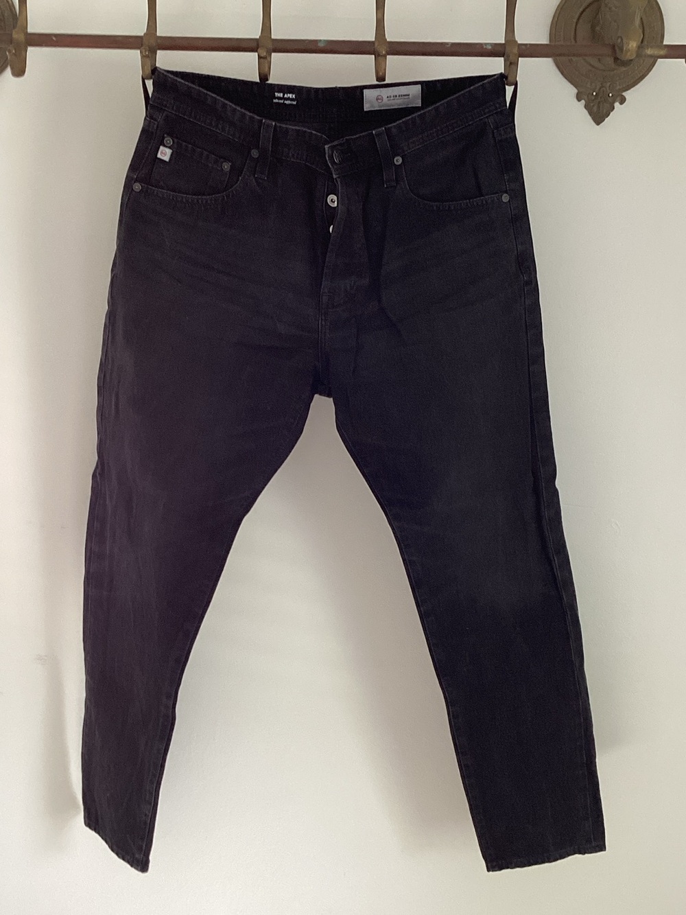 AG Men's Black Tapered Jeans